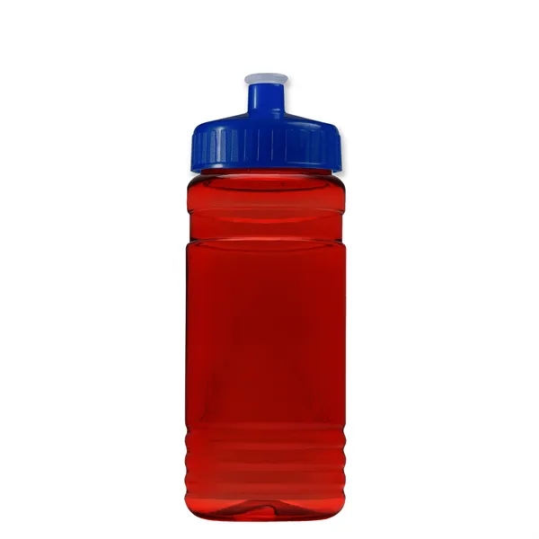 Transparent sports bottle, 20 oz. Straight-wall design with Push-Pull lid. Molded... from ASI 40480 Koozie Group