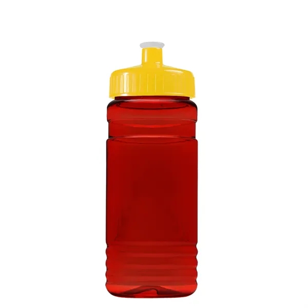 Transparent sports bottle, 20 oz. Straight-wall design with Push-Pull lid. Molded... from ASI 40480 Koozie Group