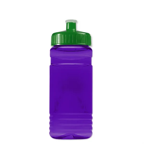Transparent sports bottle, 20 oz. Straight-wall design with Push-Pull lid. Molded... from ASI 40480 Koozie Group