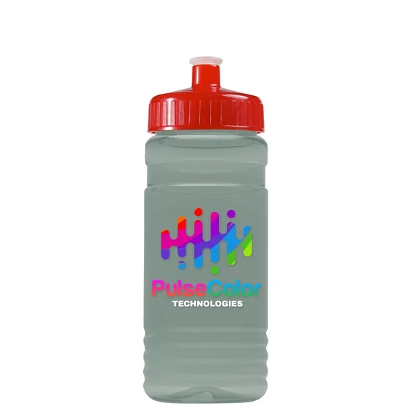 Transparent sports bottle, 20 oz. Straight-wall design with Push-Pull lid. Molded... from ASI 40480 Koozie Group