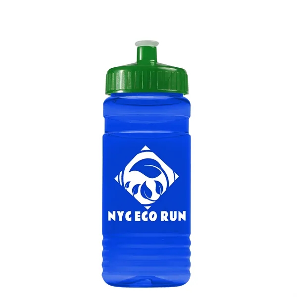 Transparent sports bottle, 20 oz. Straight-wall design with Push-Pull lid. Molded... from ASI 40480 Koozie Group