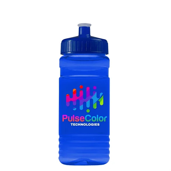 Transparent sports bottle, 20 oz. Straight-wall design with Push-Pull lid. Molded... from ASI 40480 Koozie Group