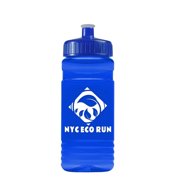 Transparent sports bottle, 20 oz. Straight-wall design with Push-Pull lid. Molded... from ASI 40480 Koozie Group