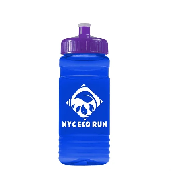 Transparent sports bottle, 20 oz. Straight-wall design with Push-Pull lid. Molded... from ASI 40480 Koozie Group