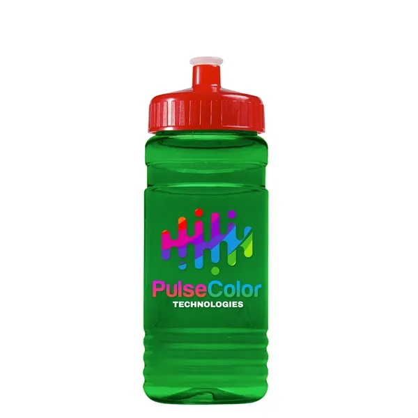 Transparent sports bottle, 20 oz. Straight-wall design with Push-Pull lid. Molded... from ASI 40480 Koozie Group