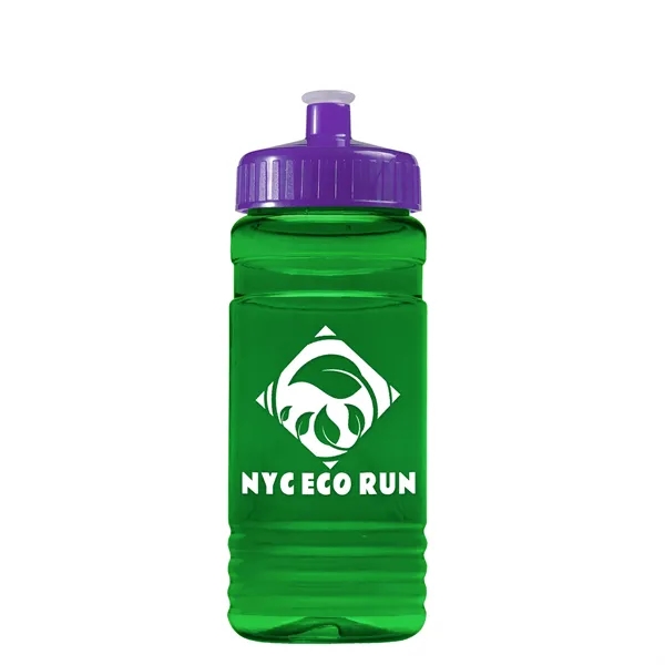 Transparent sports bottle, 20 oz. Straight-wall design with Push-Pull lid. Molded... from ASI 40480 Koozie Group