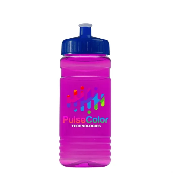 Transparent sports bottle, 20 oz. Straight-wall design with Push-Pull lid. Molded... from ASI 40480 Koozie Group