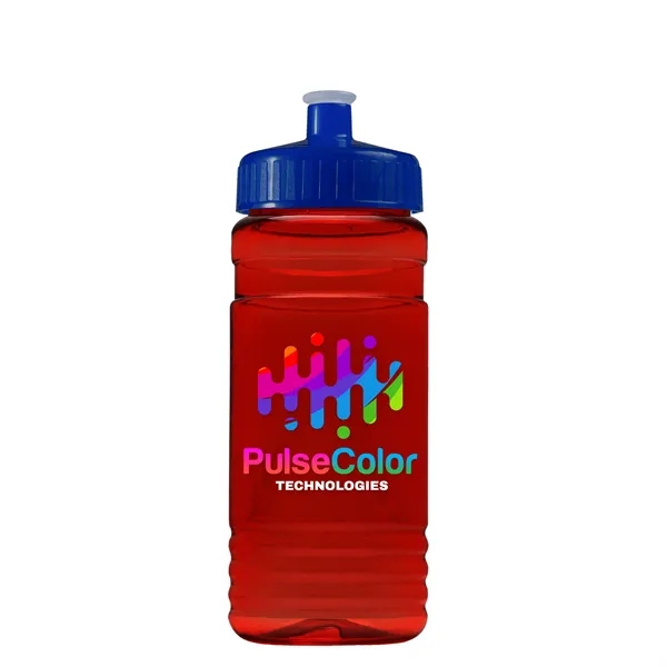 Transparent sports bottle, 20 oz. Straight-wall design with Push-Pull lid. Molded... from ASI 40480 Koozie Group