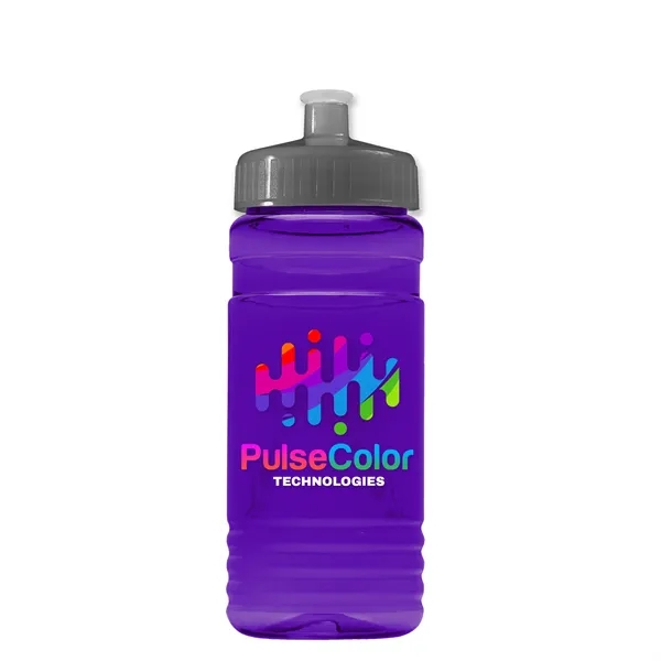 Transparent sports bottle, 20 oz. Straight-wall design with Push-Pull lid. Molded... from ASI 40480 Koozie Group