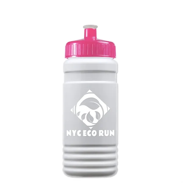 Transparent sports bottle, 20 oz. Straight-wall design with Push-Pull lid. Molded... from ASI 40480 Koozie Group