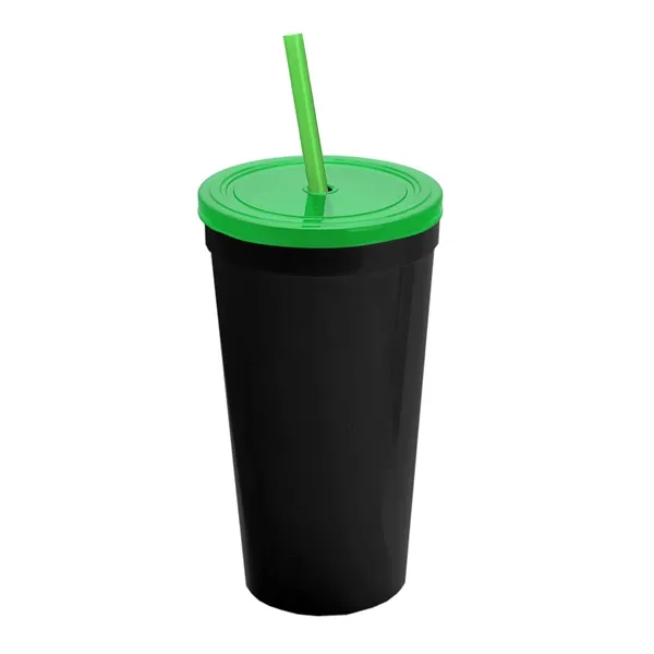 24 Oz. Stadium Cup With Straw And Lid... from ASI 40480 Koozie Group