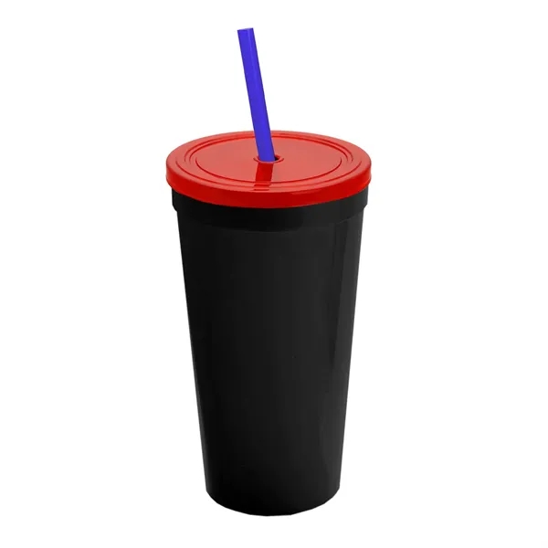 24 Oz. Stadium Cup With Straw And Lid... from ASI 40480 Koozie Group