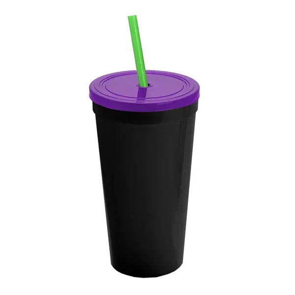 24 Oz. Stadium Cup With Straw And Lid... from ASI 40480 Koozie Group