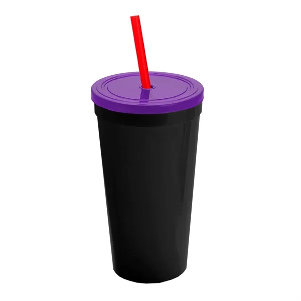 24 Oz. Stadium Cup With Straw And Lid... from ASI 40480 Koozie Group