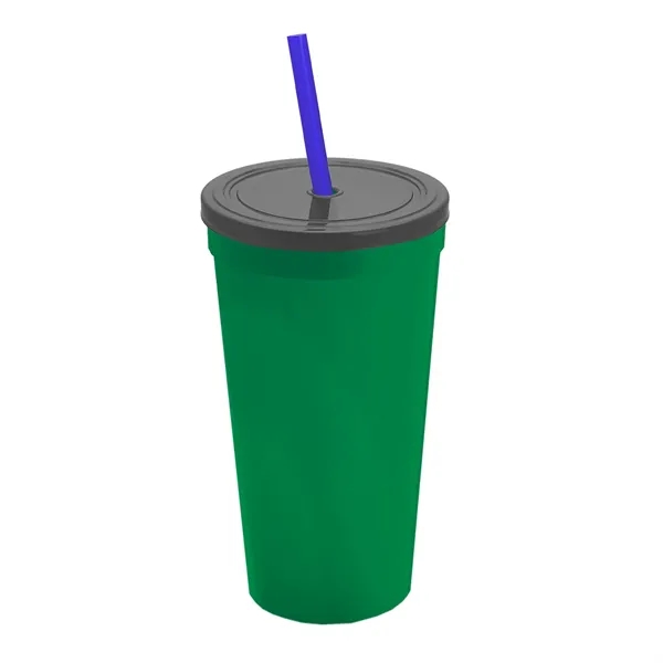 24 Oz. Stadium Cup With Straw And Lid... from ASI 40480 Koozie Group