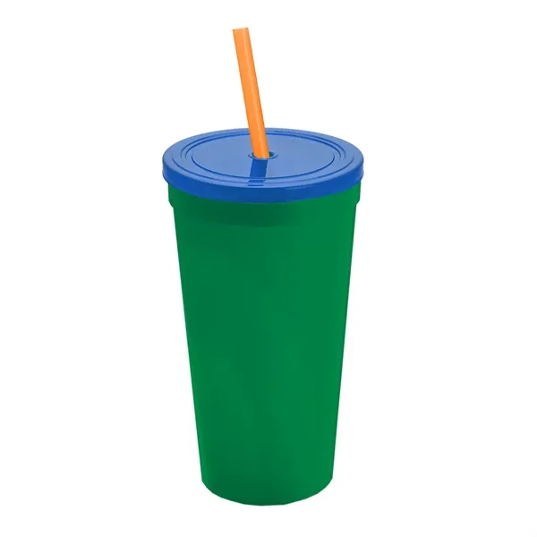 24 Oz. Stadium Cup With Straw And Lid... from ASI 40480 Koozie Group