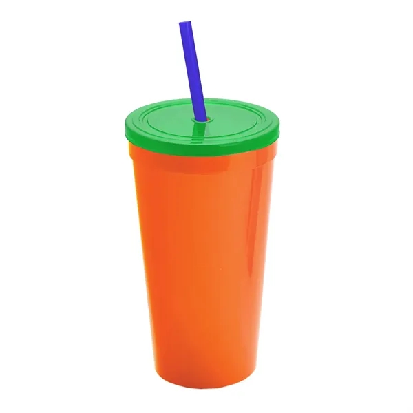 24 Oz. Stadium Cup With Straw And Lid... from ASI 40480 Koozie Group