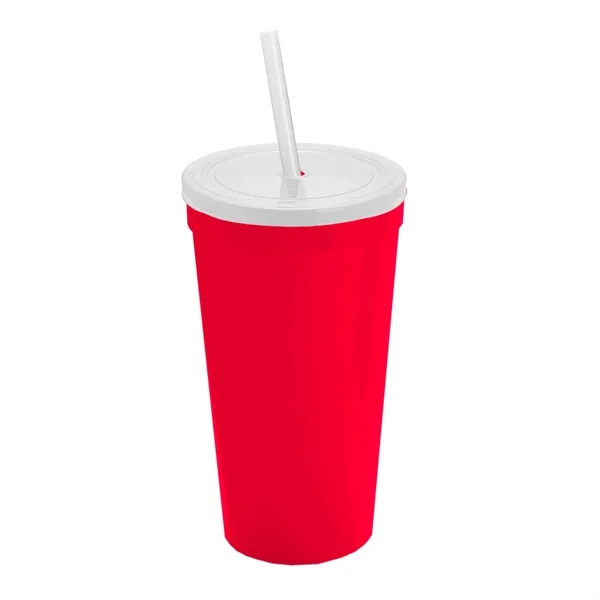 24 Oz. Stadium Cup With Straw And Lid... from ASI 40480 Koozie Group