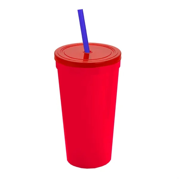 24 Oz. Stadium Cup With Straw And Lid... from ASI 40480 Koozie Group