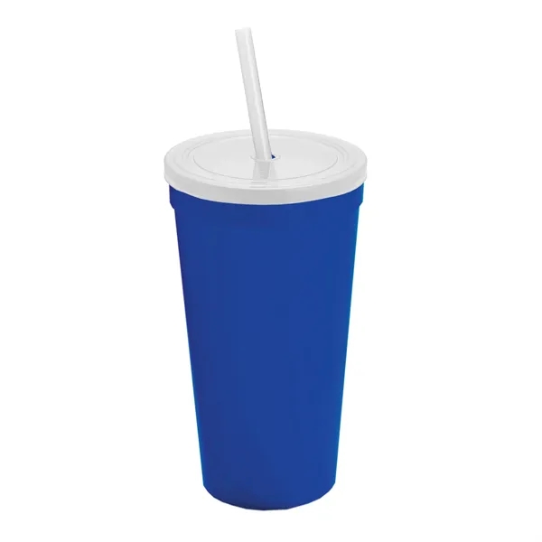 24 Oz. Stadium Cup With Straw And Lid... from ASI 40480 Koozie Group