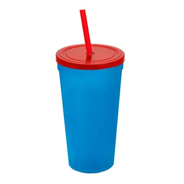 24 Oz. Stadium Cup With Straw And Lid... from ASI 40480 Koozie Group