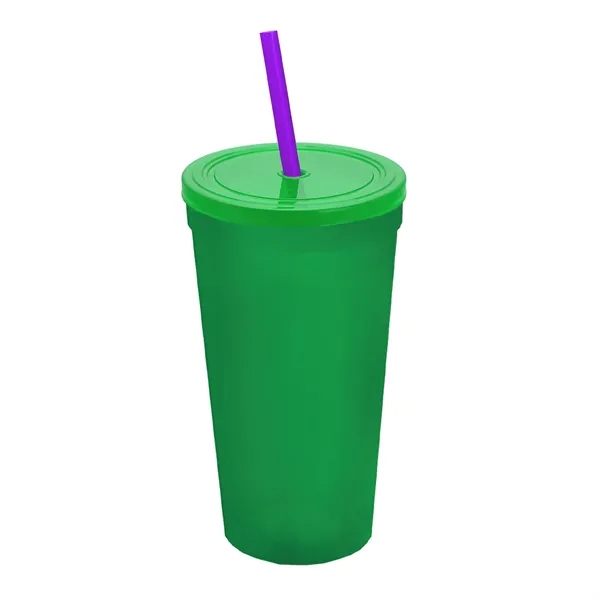 24 Oz. Stadium Cup With Straw And Lid... from ASI 40480 Koozie Group