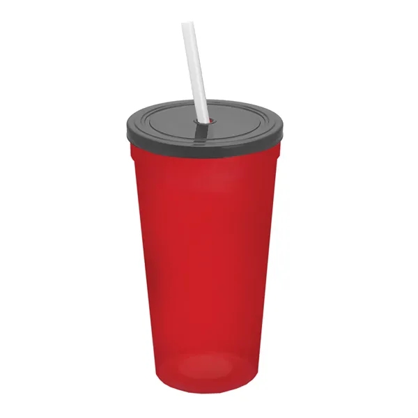 24 Oz. Stadium Cup With Straw And Lid... from ASI 40480 Koozie Group