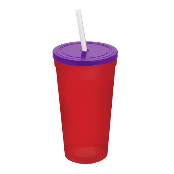 24 Oz. Stadium Cup With Straw And Lid... from ASI 40480 Koozie Group