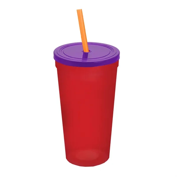 24 Oz. Stadium Cup With Straw And Lid... from ASI 40480 Koozie Group