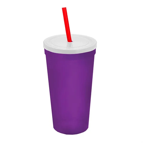 24 Oz. Stadium Cup With Straw And Lid... from ASI 40480 Koozie Group