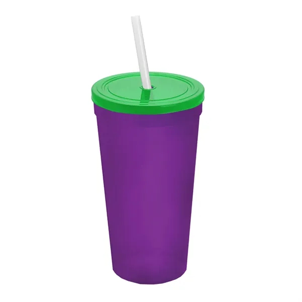 24 Oz. Stadium Cup With Straw And Lid... from ASI 40480 Koozie Group