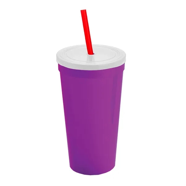 24 Oz. Stadium Cup With Straw And Lid... from ASI 40480 Koozie Group