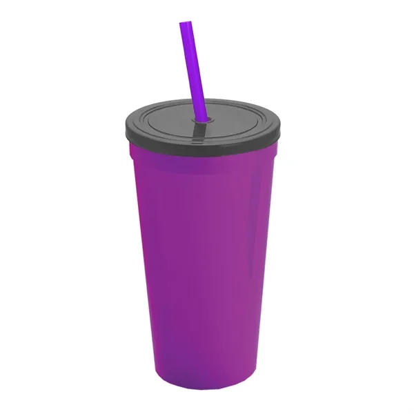 24 Oz. Stadium Cup With Straw And Lid... from ASI 40480 Koozie Group