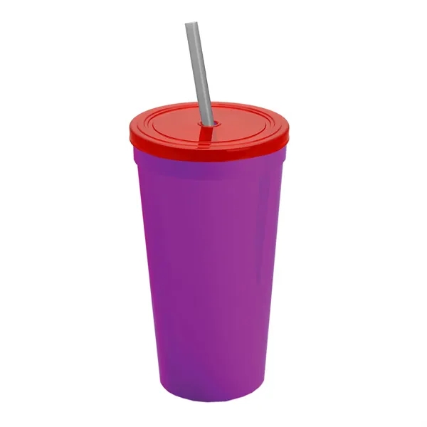 24 Oz. Stadium Cup With Straw And Lid... from ASI 40480 Koozie Group