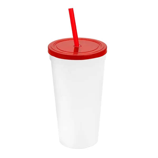 24 Oz. Stadium Cup With Straw And Lid... from ASI 40480 Koozie Group