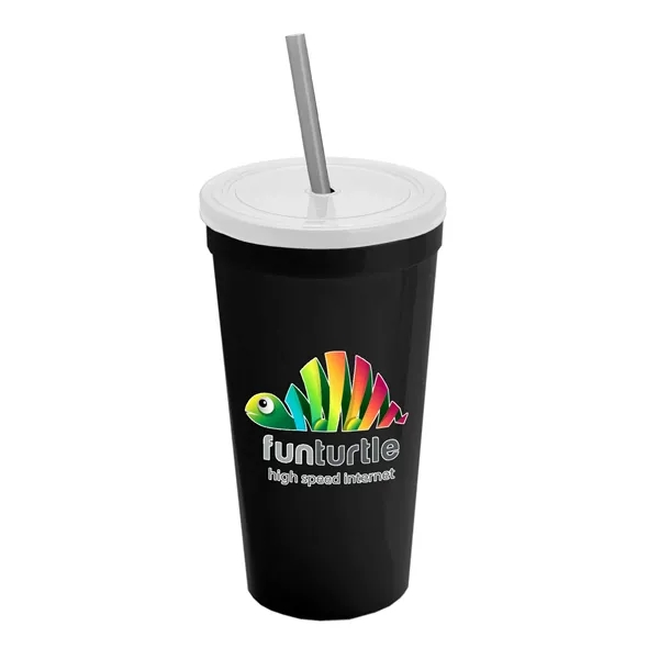 24 Oz. Stadium Cup With Straw And Lid... from ASI 40480 Koozie Group