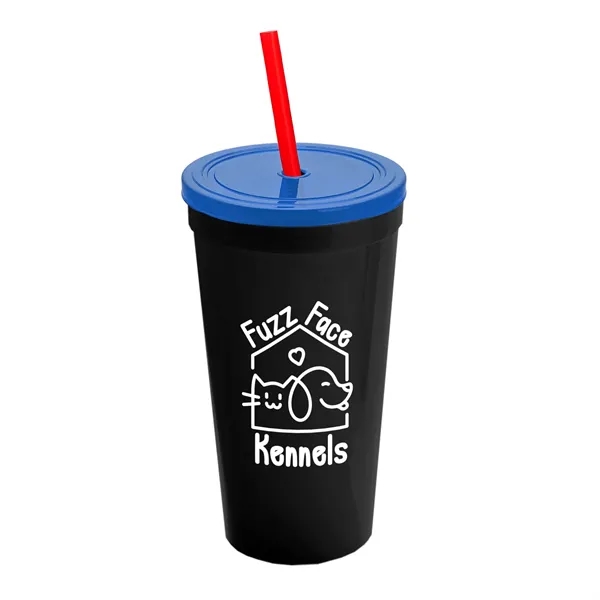 24 Oz. Stadium Cup With Straw And Lid... from ASI 40480 Koozie Group