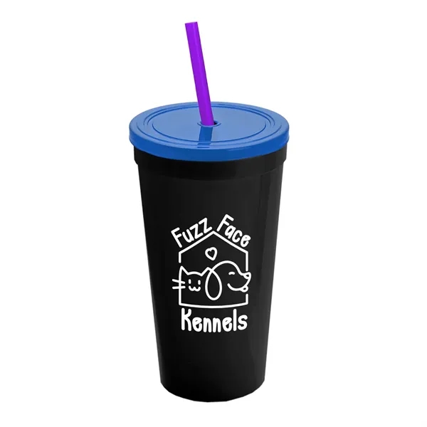 24 Oz. Stadium Cup With Straw And Lid... from ASI 40480 Koozie Group