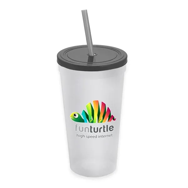 24 Oz. Stadium Cup With Straw And Lid... from ASI 40480 Koozie Group