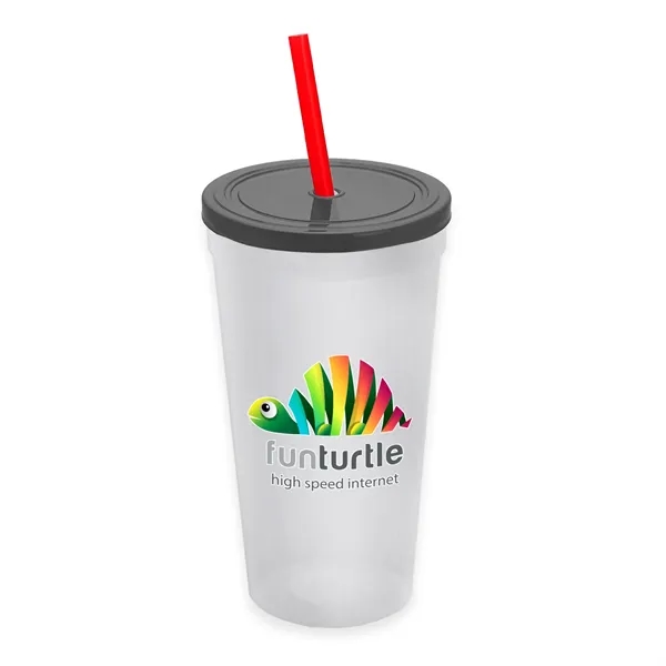 24 Oz. Stadium Cup With Straw And Lid... from ASI 40480 Koozie Group