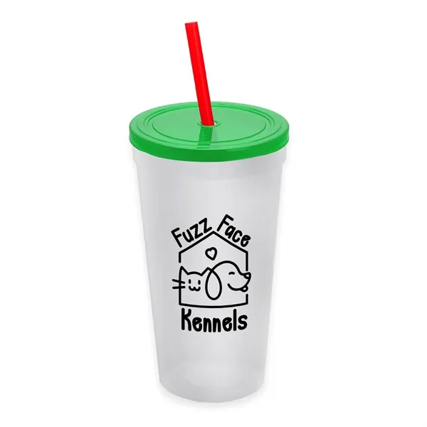 24 Oz. Stadium Cup With Straw And Lid... from ASI 40480 Koozie Group
