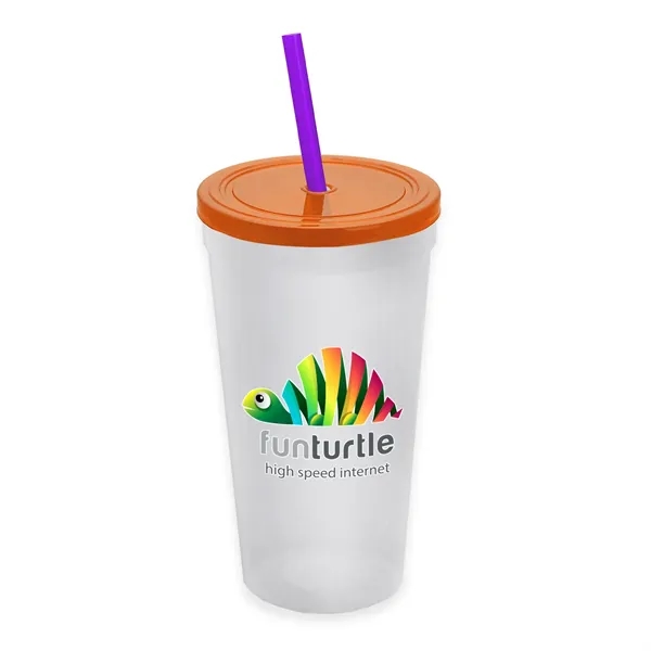 24 Oz. Stadium Cup With Straw And Lid... from ASI 40480 Koozie Group