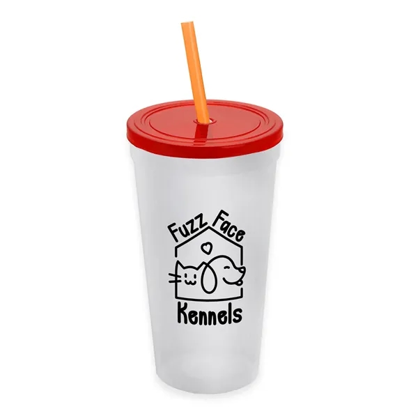 24 Oz. Stadium Cup With Straw And Lid... from ASI 40480 Koozie Group
