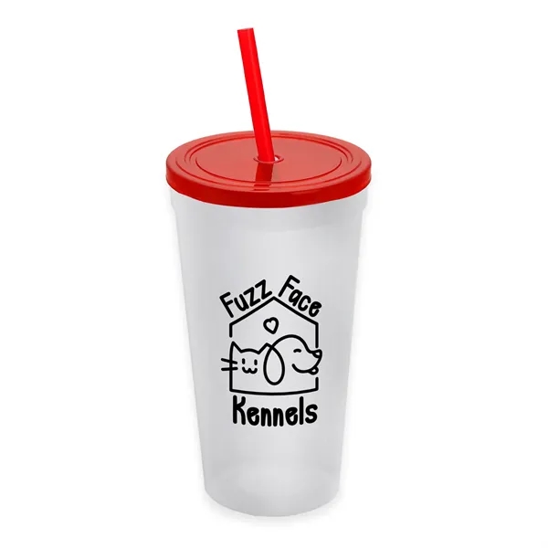 24 Oz. Stadium Cup With Straw And Lid... from ASI 40480 Koozie Group