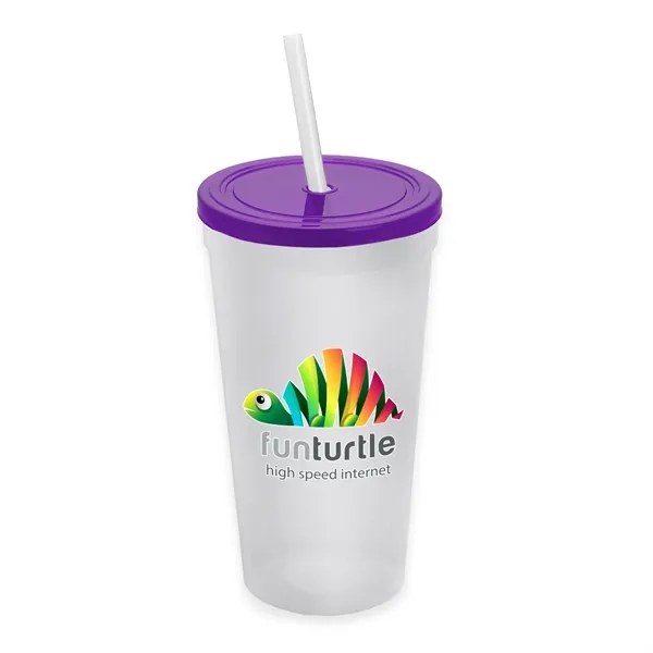 24 Oz. Stadium Cup With Straw And Lid... from ASI 40480 Koozie Group
