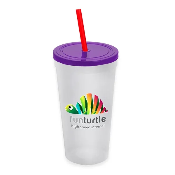 24 Oz. Stadium Cup With Straw And Lid... from ASI 40480 Koozie Group