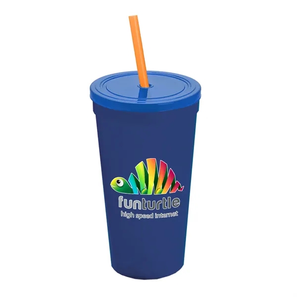24 Oz. Stadium Cup With Straw And Lid... from ASI 40480 Koozie Group