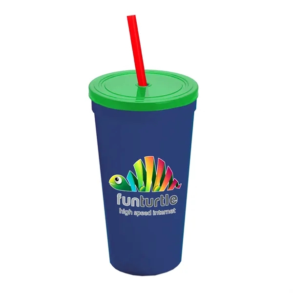 24 Oz. Stadium Cup With Straw And Lid... from ASI 40480 Koozie Group