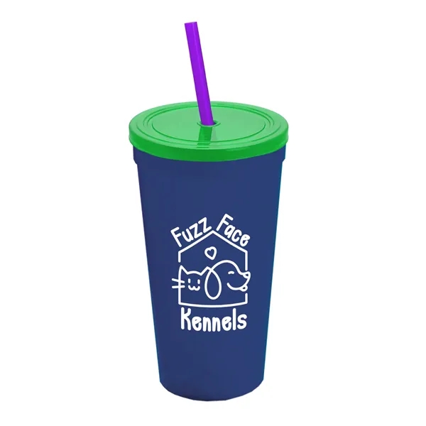 24 Oz. Stadium Cup With Straw And Lid... from ASI 40480 Koozie Group