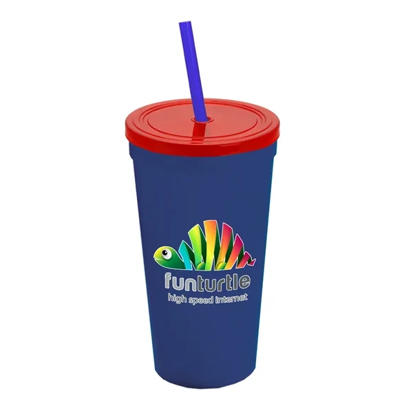 24 Oz. Stadium Cup With Straw And Lid... from ASI 40480 Koozie Group